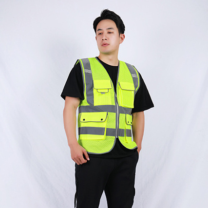 2024 men High quality hi vis vest Warm and thickened High Visibility vest OEM ODM