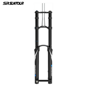 Mountain Bike Downhill Double Crown Air Pressure Bicycle Fork 27.5inch Shock Absorbing Front Suspension Fork