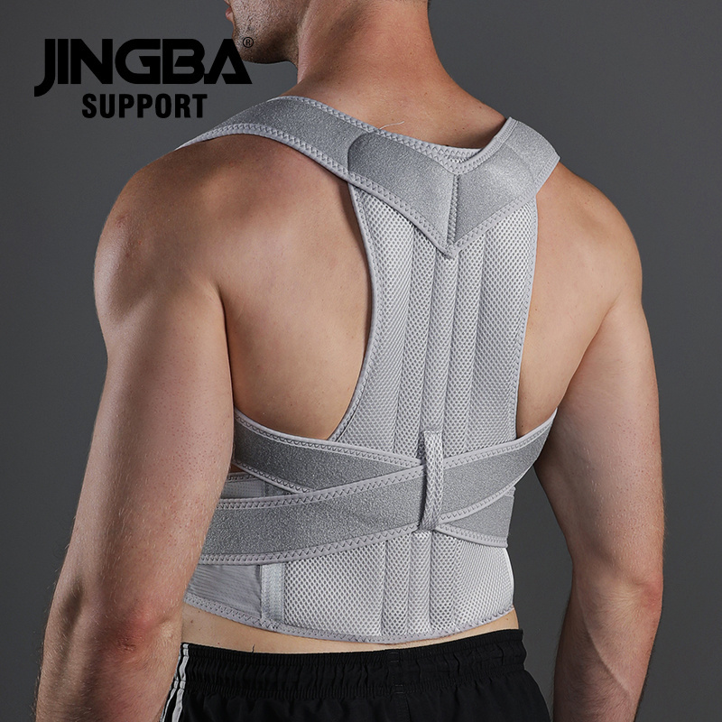 JINGBA OEM/ODM Service Posture Corrector Back Brace for Men and Women Fully Adjustable Straightener for Mid Upper Spine Support