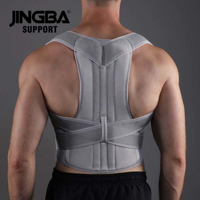 JINGBA OEM/ODM Service Posture Corrector Back Brace for Men and Women Fully Adjustable Straightener for Mid Upper Spine Support