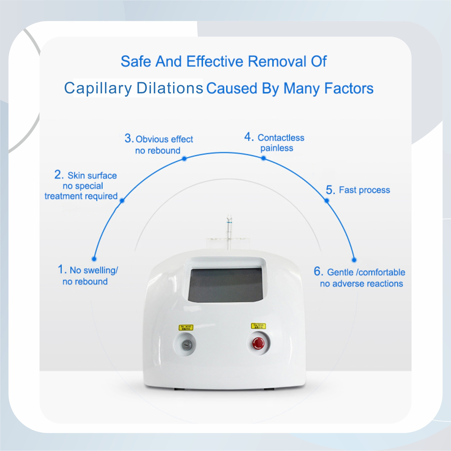 Korean High-tech Machine Portable 980 NM Diode Laser Vascular Removal Equipment for Vascular Removal Treatment