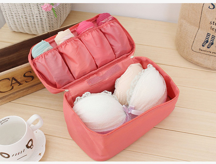 Korean Bra Zipper Storage Bag Multifunction Travel Bra And Underwear Bag Business Trip Waterproof Oxford Bra Underwear Bag