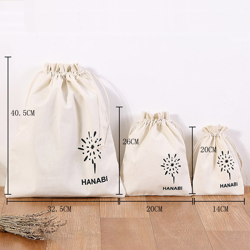 Factory OEM Drawstring Bag Eco Friendly Organic Packaging Drawstring Gift Bag Custom Promotional Dust Draw String Bag