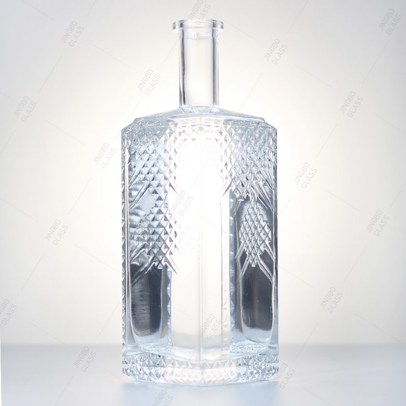 Clear Glass Water Bottle 500ml Juice Bottle Transparent Empty Glass Soda Bottle