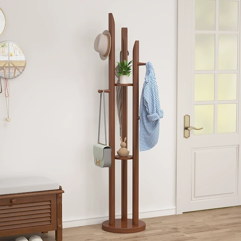 Modern design living room solid wood coat rack coat rack hat coat rack