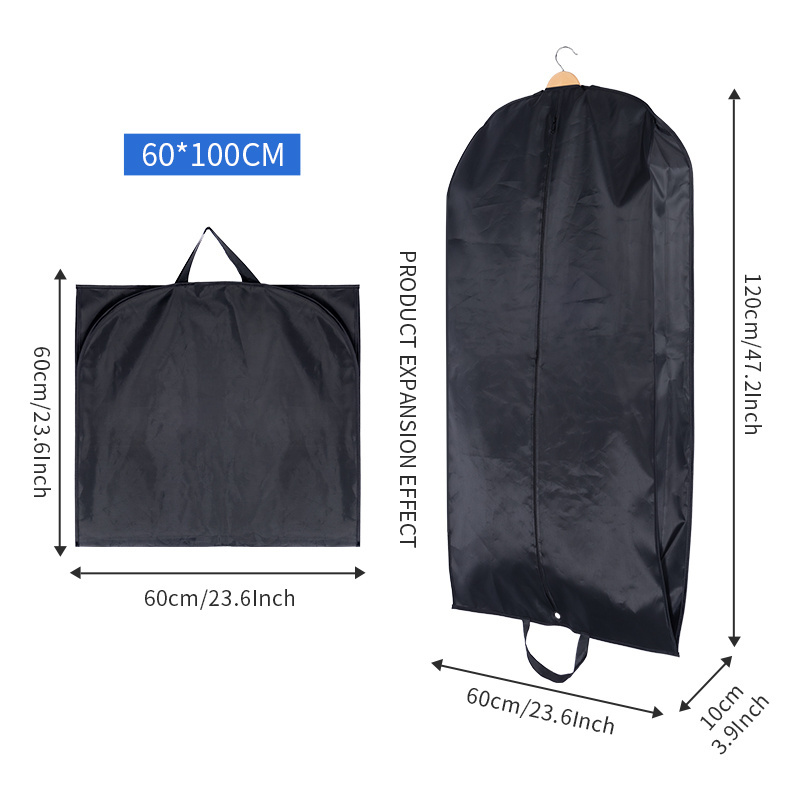 China direct factory folding promotional man suit carrier leather garment bag  dress cover for wholesale