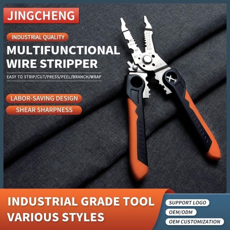 8.5in Multi-functional Wire Stripping Pliers Tools Stainless Steel Safety Wire Twisting Pliers