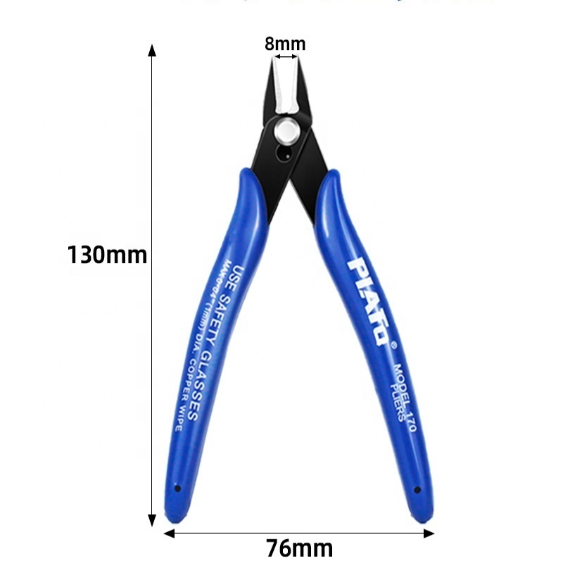 Plato 170 DIY Multi-functional Special Pliers Cutting Pliers Electronic Blue Diagonal Pliers