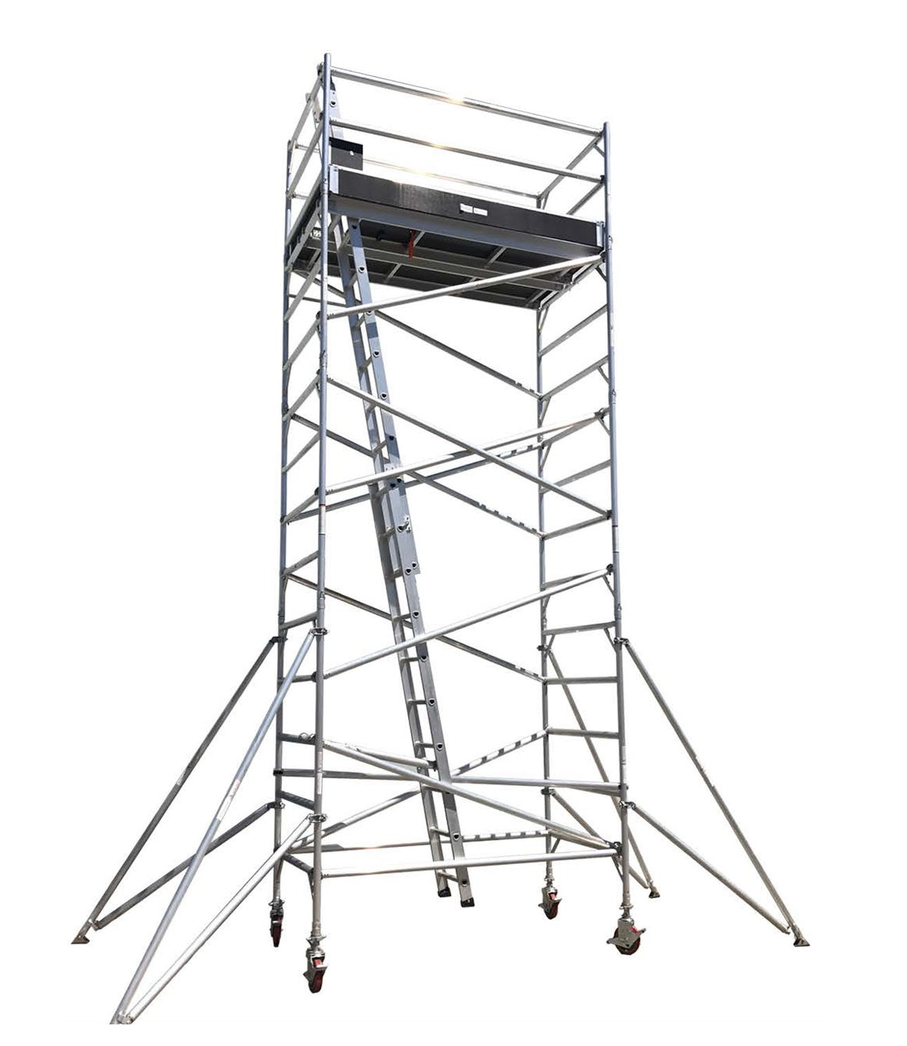 Manufacturer price telescopic aluminium mobile tower scaffolding for building construction