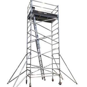 Manufacturer price telescopic aluminium mobile tower scaffolding for building construction