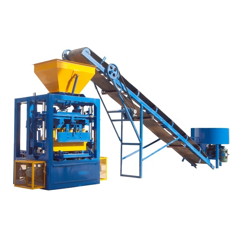 semi automatic QT4-26 cement solid block making machinery price list for sale in Ghana