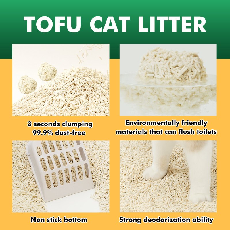 Free Samples Customization Meowstard 1.5Mm 1.7Mm 2.0Mm Tofu Cat Litter Cat Litter Box Odour Deodorizer