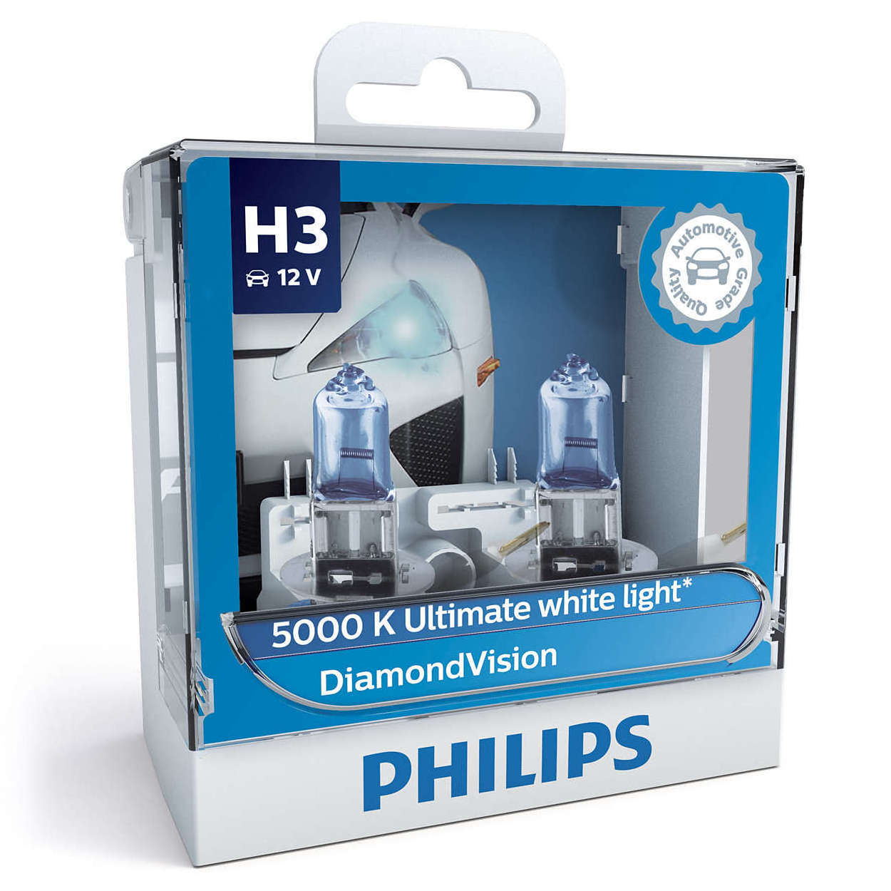 Philips Diamond Vision Original H3 halogen H4 H3 H1 H11 H8 HB3 HB4 9005 9006 Diamond Vision 5000K Ultimate White