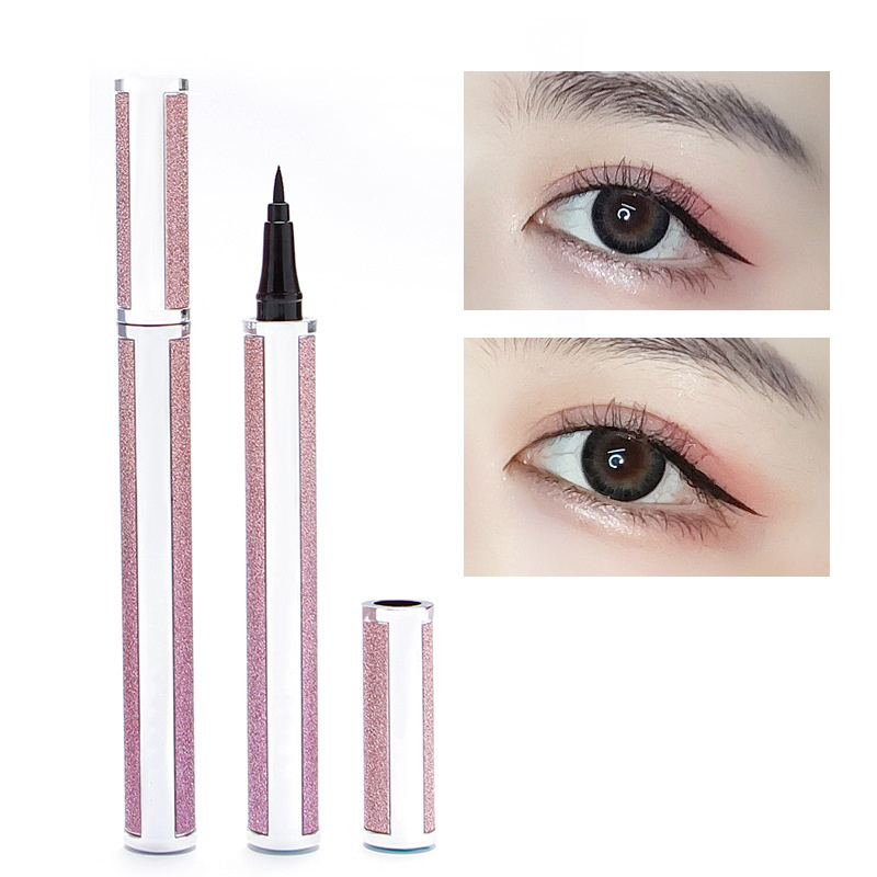 Private label liquid eye liner glue no magnetic pencil eyelash black clear waterproof adhesive delineador de ojos eyeliner pen