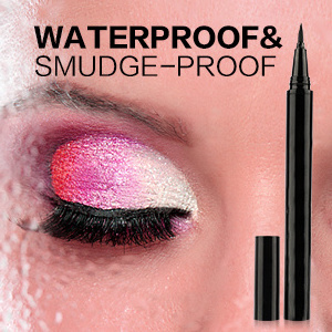 Hot sale Custom Logo wholesale 2 in 1waterproof no magnetic black eyelash eye lash glue eyeliner adhesive pen