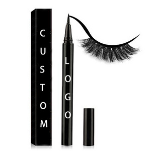 Hot sale Custom Logo wholesale 2 in 1waterproof no magnetic black eyelash eye lash glue eyeliner adhesive pen