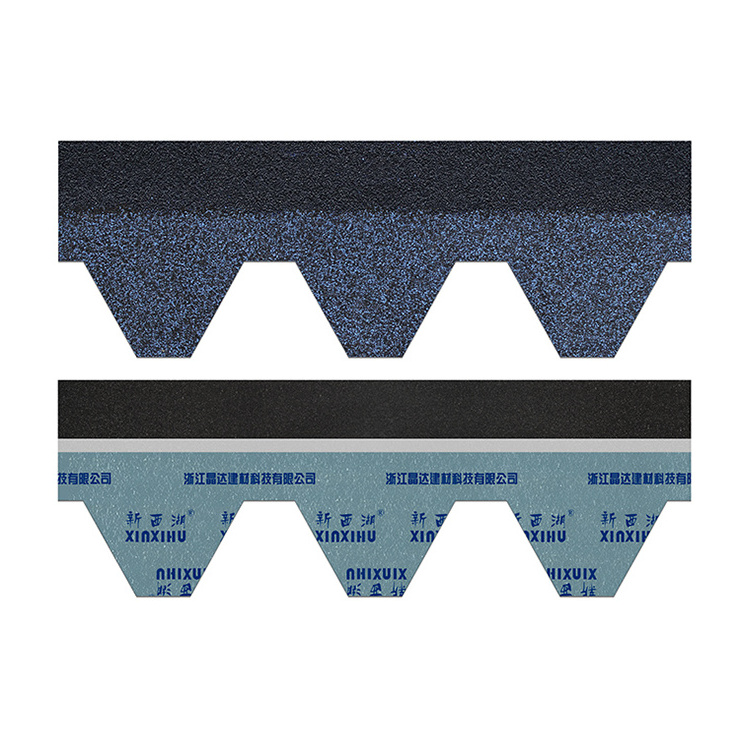 ready to ship 30years warranty ocean blue hexagon shape roofing tiles mosaic hexagonal asphalt waterproof bitumen shingles