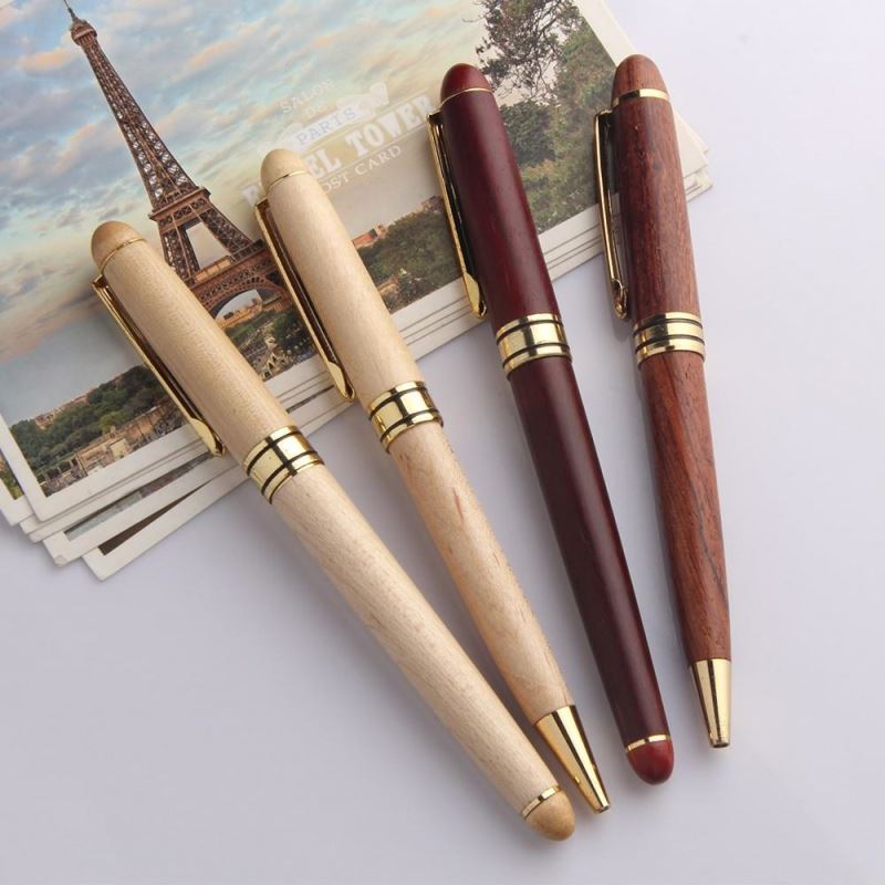 Office High quality Promotional Wood pen custom laser engrave logo pen