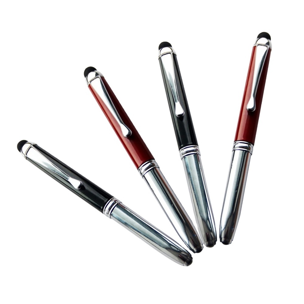 Hot selling laser pointer led light ballpoint pen stylus touch pen with ballpoint