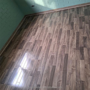 Home Decoration Black Grey HDF MDF Material Waterproof Wood Laminate Flooring High Glossy Crystal U-Groove Laminate Flooring