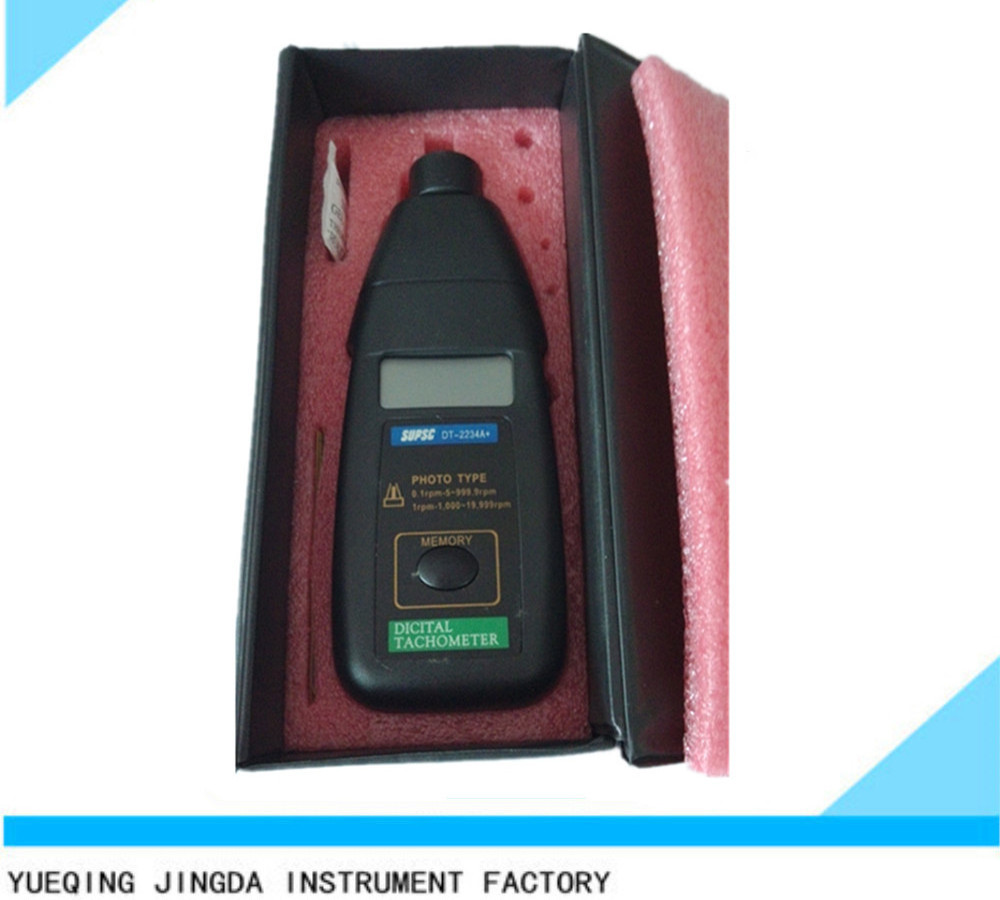 DT2234B Digital Laser Photo Tractor Tachometer For Electric Motors Non Contact RPM Tach Analog Tachometer 2.5 to 99,999 RPM