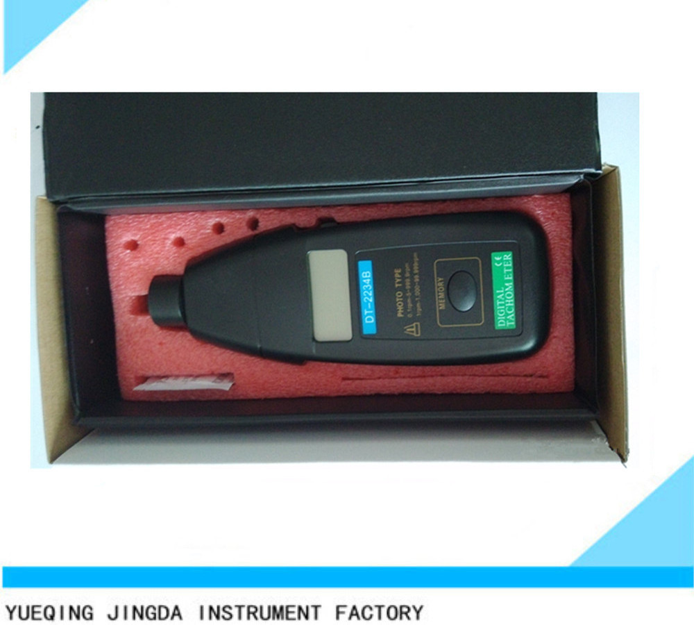 DT2234B Digital Laser Photo Tractor Tachometer For Electric Motors Non Contact RPM Tach Analog Tachometer 2.5 to 99,999 RPM