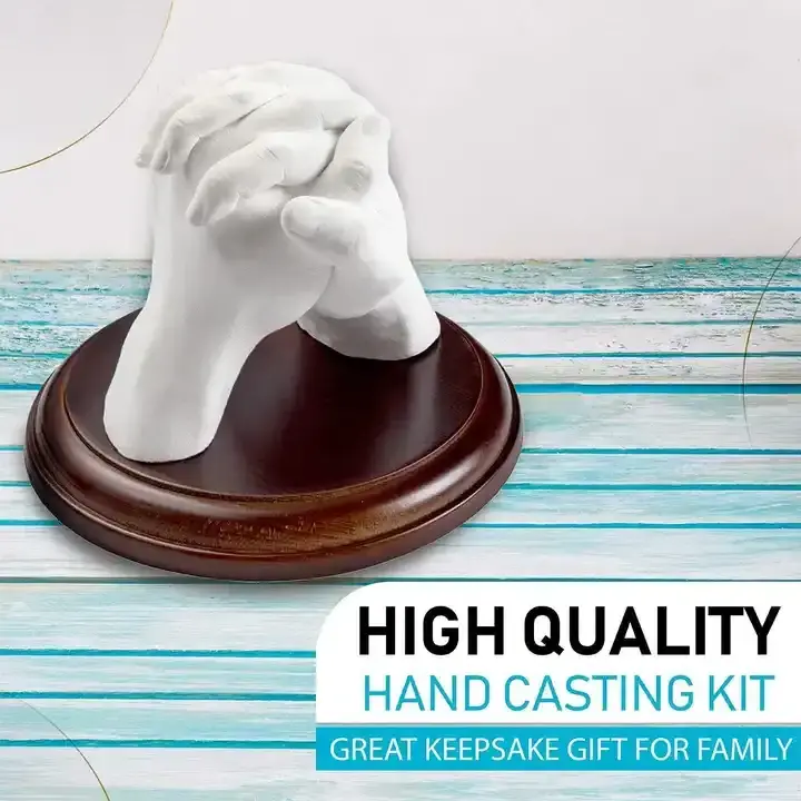 hand casting alginate impression powder 3d baby casting kit customized handmade diy air dry modeling clay 3d hand casting kit