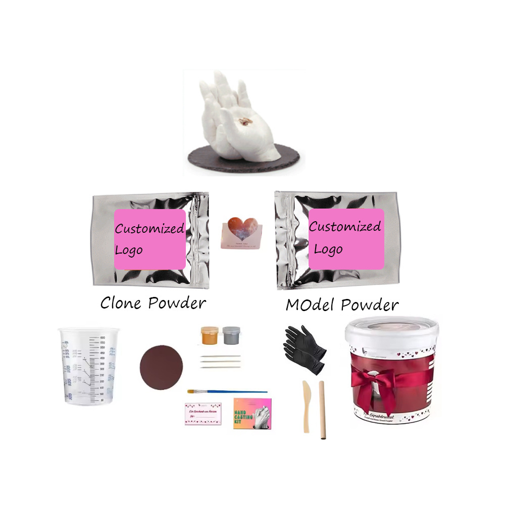 New products diy clay set Alginate Clone Powder DIY Hand Casting Kit Baby Foot custom figurine