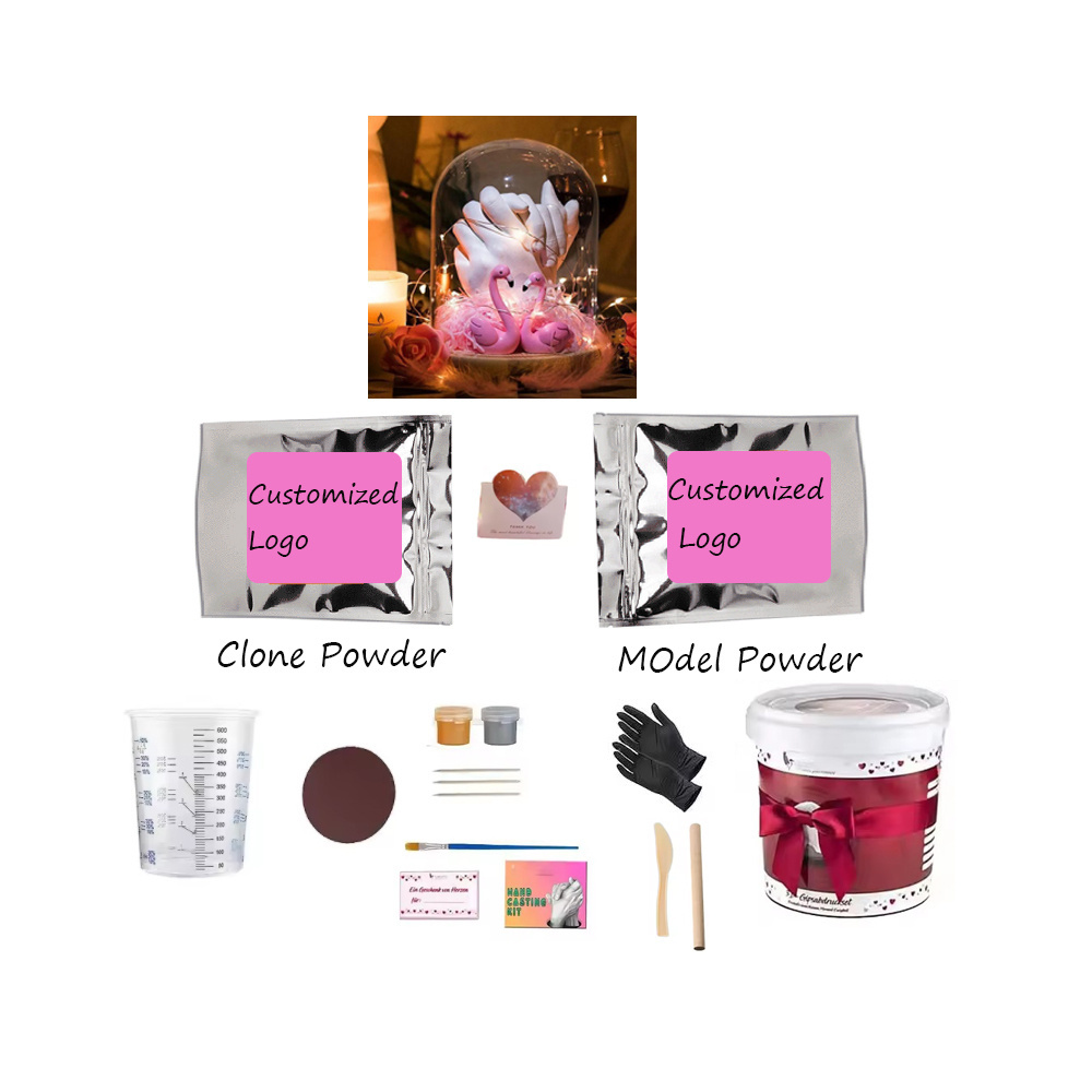 New products diy clay set Alginate Clone Powder DIY Hand Casting Kit Baby Foot custom figurine