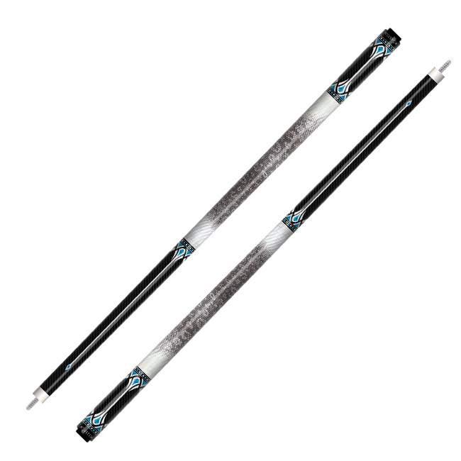 NO.98 K-18 Black Carbon Fiber Billiard Pool Cue with Split 12.4mm Tip 147mm Length OEM Customized Snooker & Billiard Cues