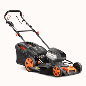 DC40V-E146 120v Rechargeable Brushless Electric Lawn Mower Rear-wheel drive self-propelled Steel chassis Home Use Electric Mower