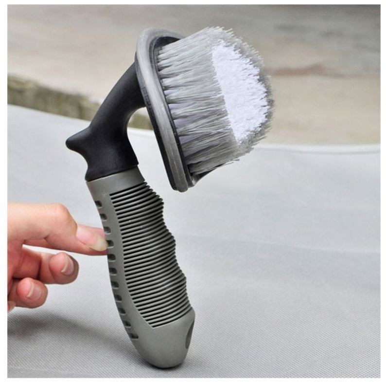 Car Brush-3 Car Wheel Cleaner Brush Scrub Tire Shine Brush for Auto Vehicle Engine Motorcycle