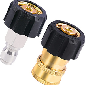 Pressure Washer Adapter Set, M22 14mm to 3/8 inch Quick Connect and Disconnect Fitting, 4500PSI