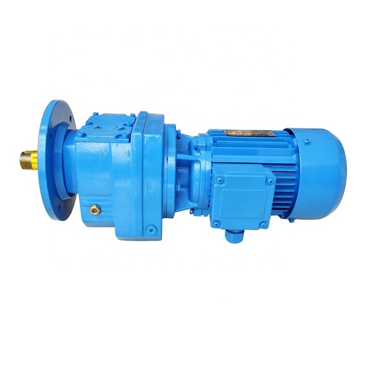 Factory direct supply cast iron body housing inline reduction gearbox for electric motor