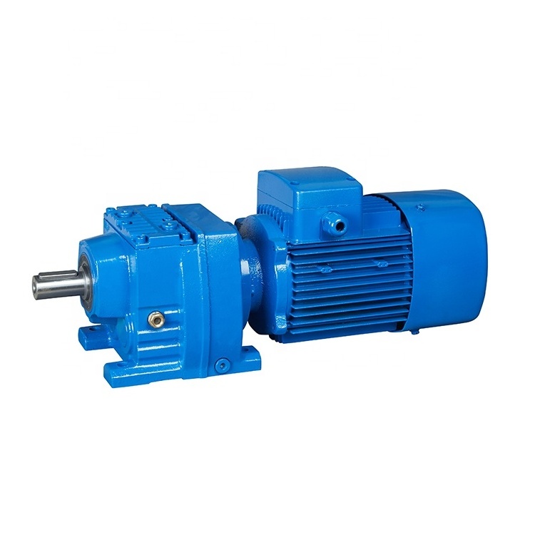 Factory direct supply cast iron body housing inline reduction gearbox for electric motor