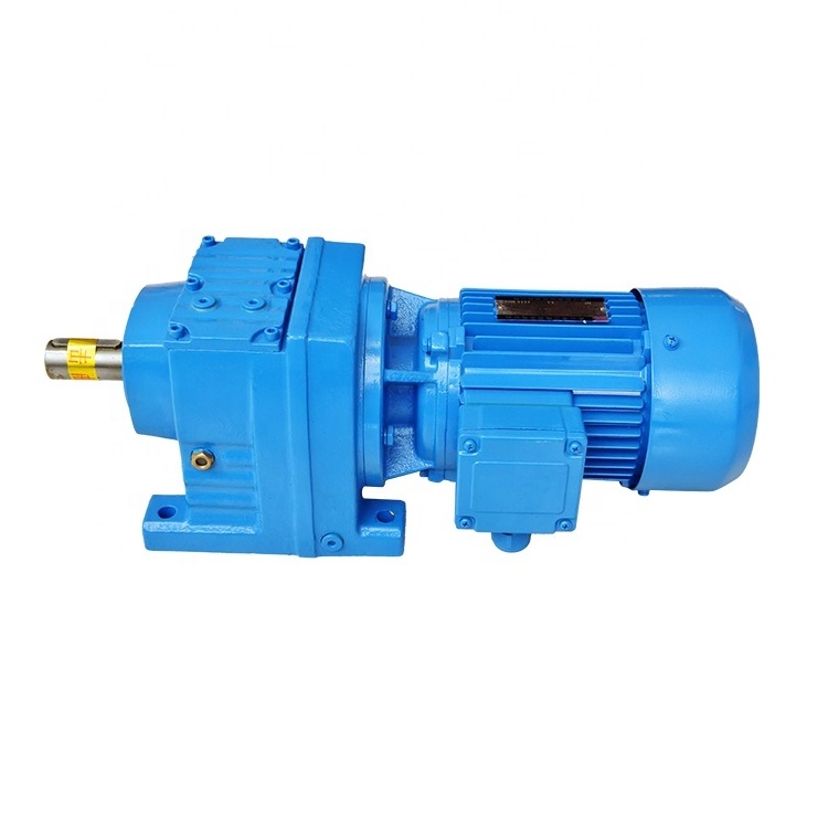 Factory direct supply cast iron body housing inline reduction gearbox for electric motor