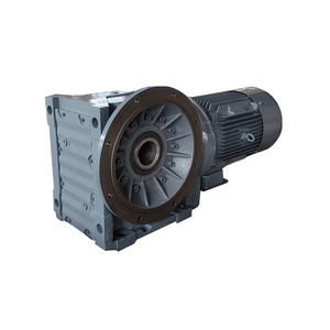 Three phase motor gear motorreductor 1.5KW 2HP hollow shaft helicoidal Motoreductor  with Electromagnetic brake