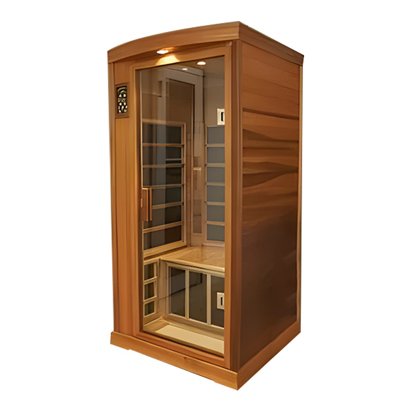 Best-selling indoor small one person far infrared Hemlock sauna room