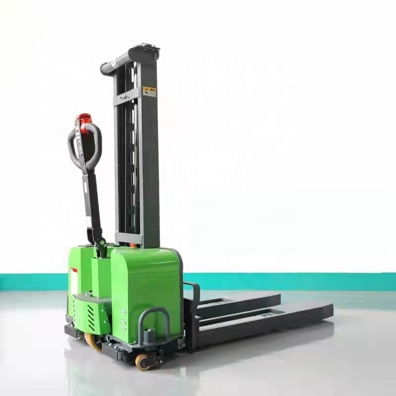 Hot Selling 1000KG Self Lifting Stacker Lithium Battery Full Electric Self Loading Stacker