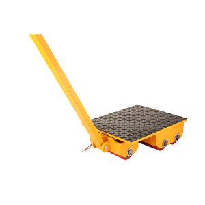 heavy duty cargo trolley moving heavy rotating round platform trolley with stainless wheel