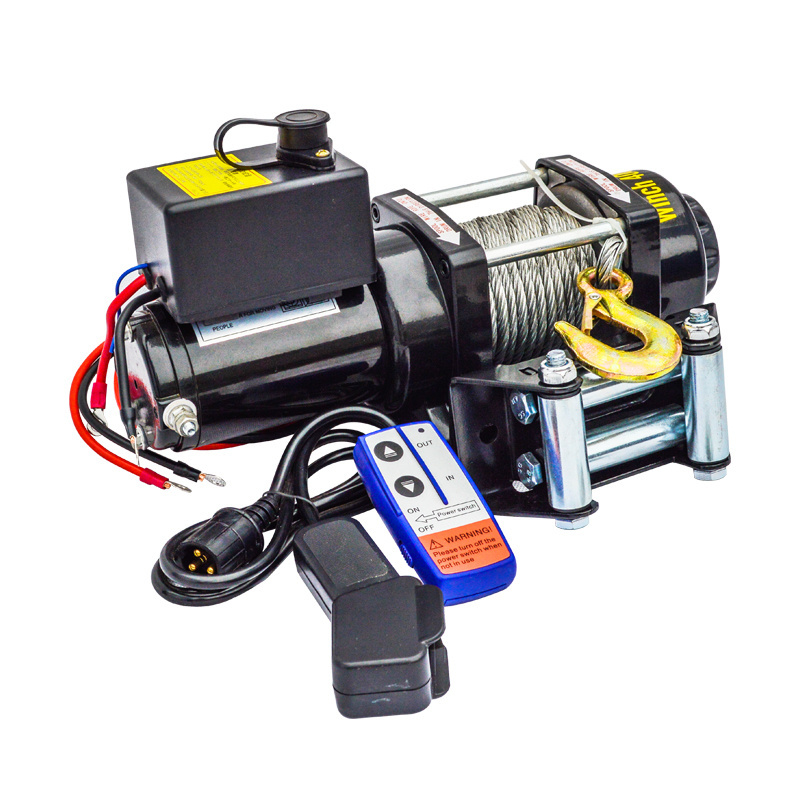 12000lbs ATV UTV Boat Mini 12v Electric Winch with Synthetic Rope