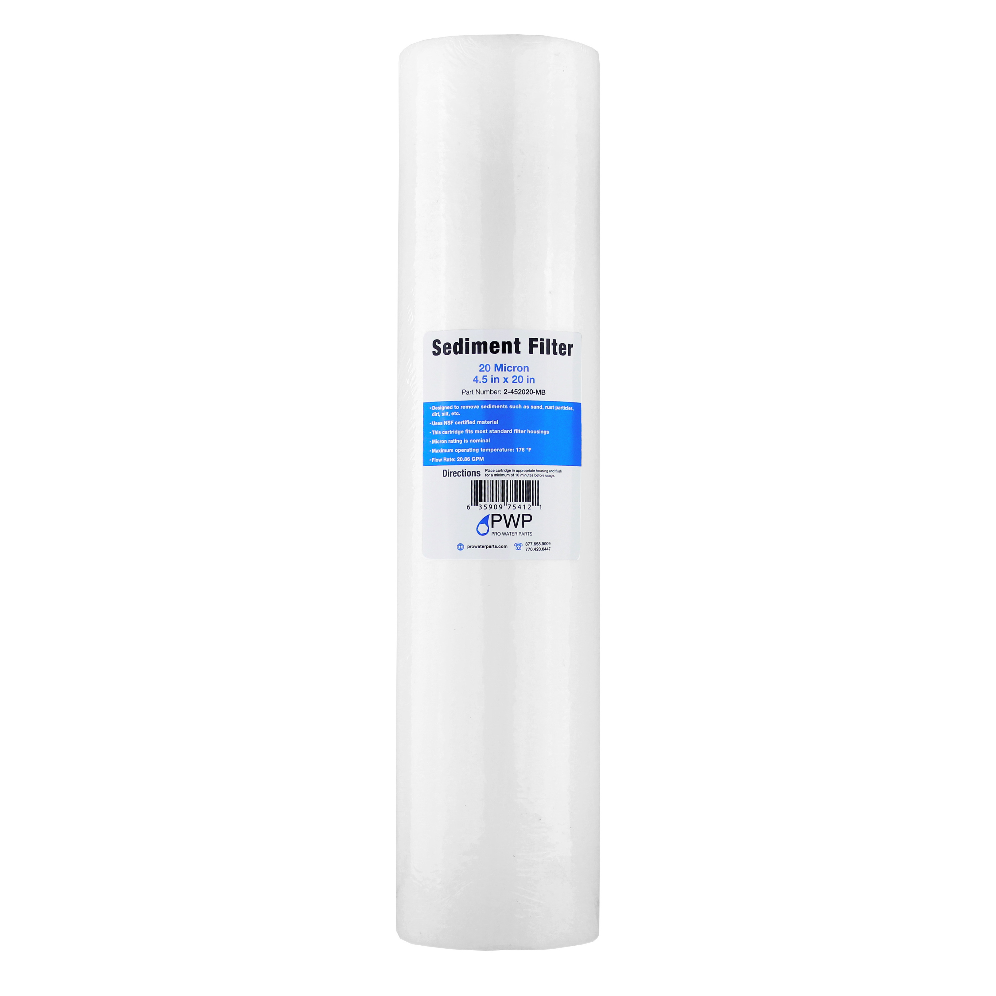 Customized low price shower 5 microns PP sediment filter cartridge