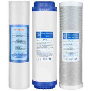 Factory customized PP+udf+cto Water Filter 3 Stage Water Filters System PP Cotton Filter