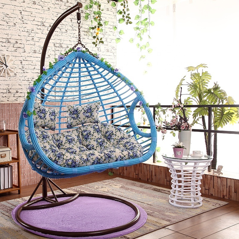 Garden swing chair outdoor furniture double seater 2 person hanging chair double seat egg chair patio indoor furniture