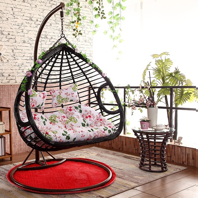 Garden swing chair outdoor furniture double seater 2 person hanging chair double seat egg chair patio indoor furniture