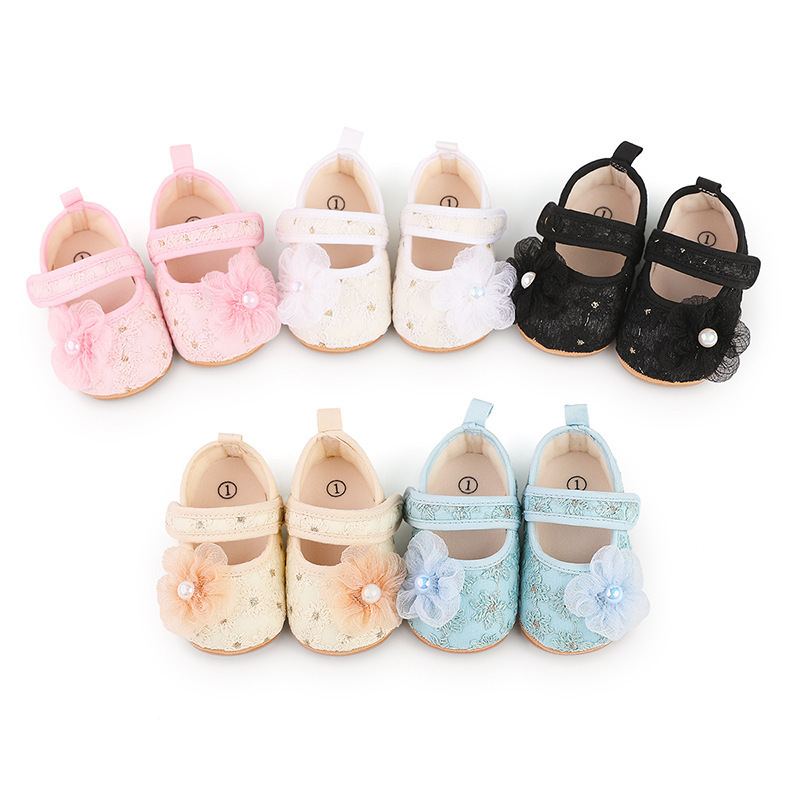 Baby new baby walking shoes Baby shoes Multi-style flower shoes