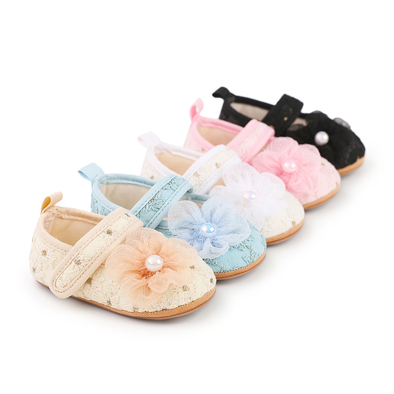 Baby new baby walking shoes Baby shoes Multi-style flower shoes