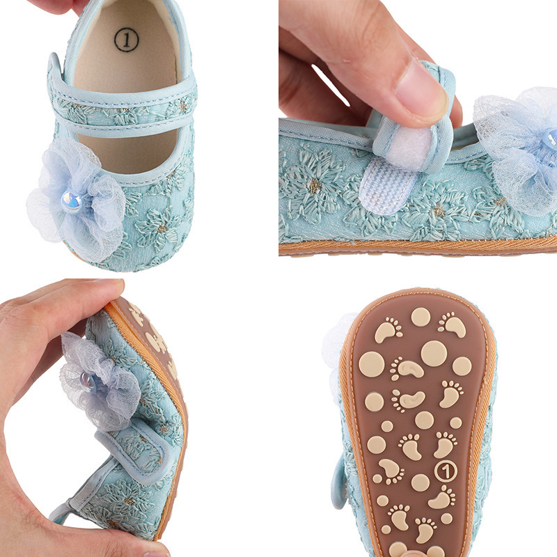 Baby new baby walking shoes Baby shoes Multi-style flower shoes