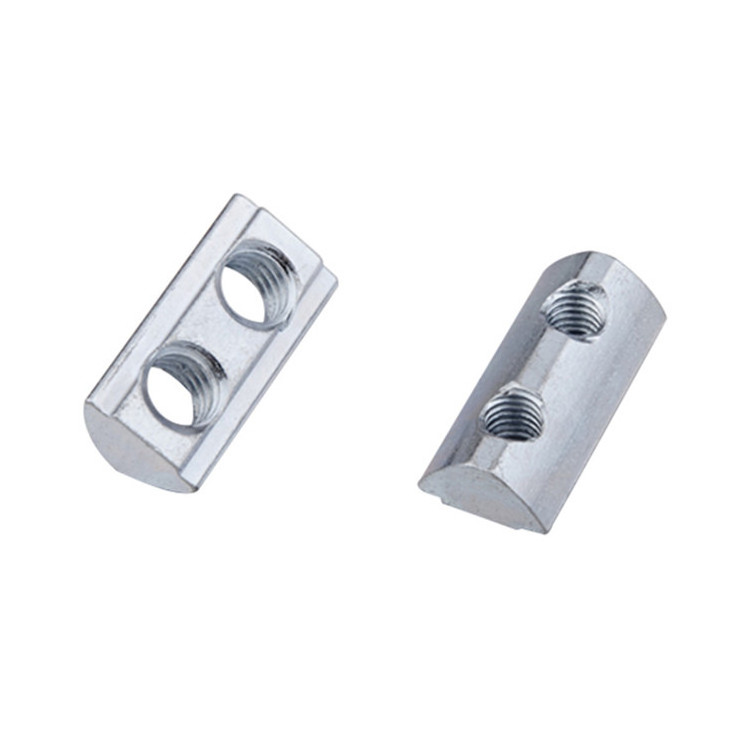 Aluminium Profile Inner Fastener Channel Spring Nut 8 Slot T-nut M8 Sliding Weld T Nut