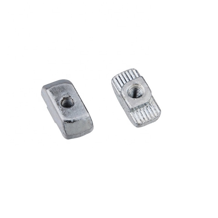 Nut 2D10.AA.01 High quality Zinc plated steel T slot nut for aluminum profile slot 8 slide hammer nut